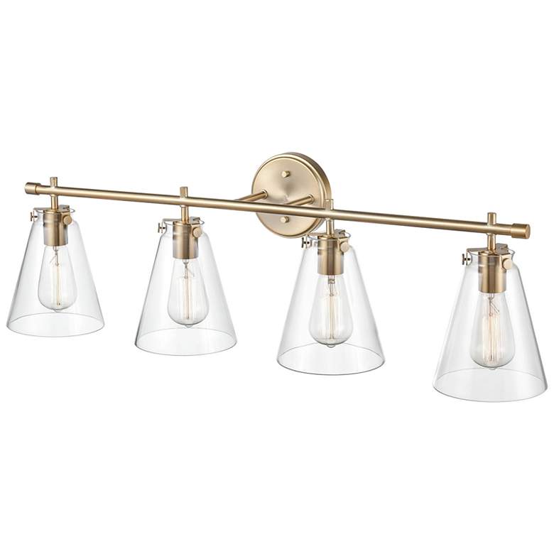 Image 2 Millennium Lighting Aliza 4 Light Vanity Fixture in Modern Gold more views
