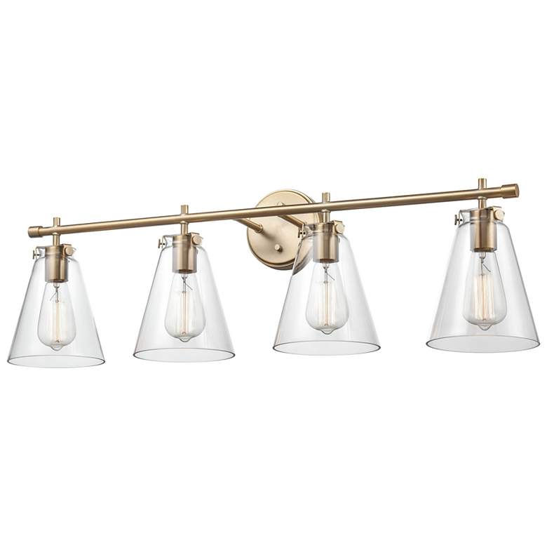 Image 3 Millennium Lighting Aliza 4 Light Vanity Fixture in Modern Gold more views