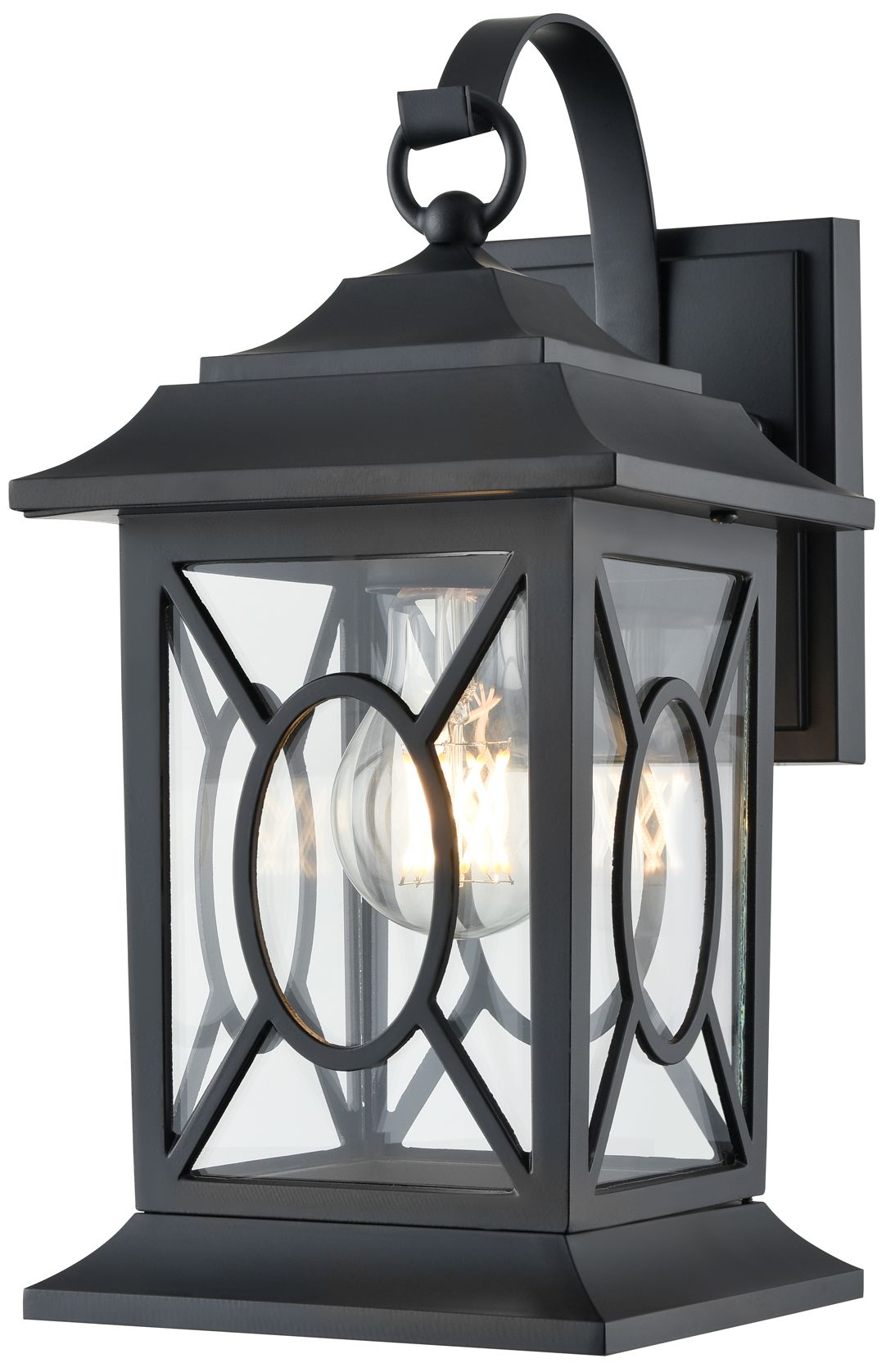 Image 3 Millennium Lighting Allbert 1-Light Outdoor Wall Sconce in Black more views
