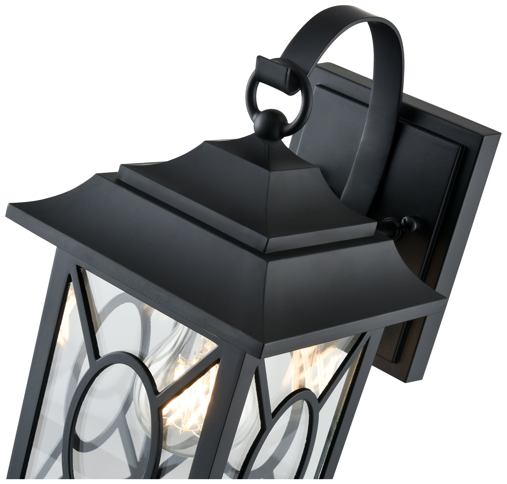 Image 6 Millennium Lighting Allbert 1-Light Outdoor Wall Sconce in Black more views