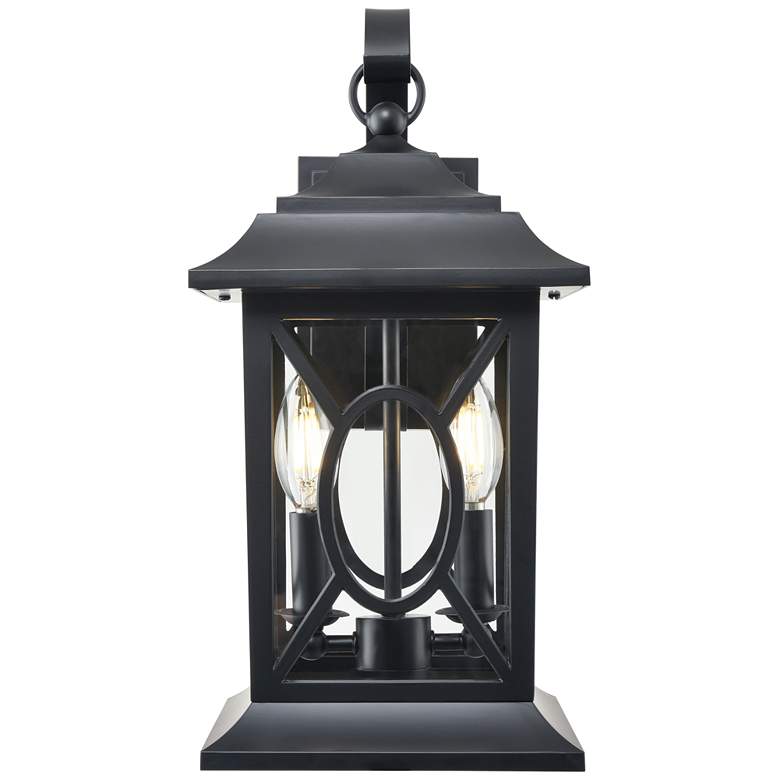 Image 1 Millennium Lighting Allbert 2-Light Outdoor Wall Sconce in Black