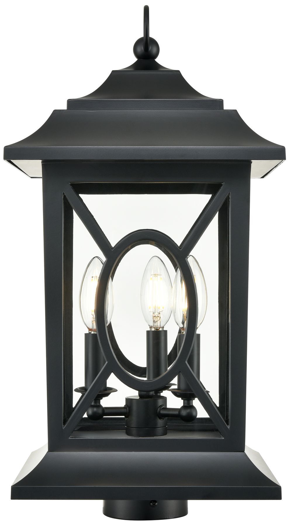 Image 4 Millennium Lighting Allbert 3-Light Outdoor Post Light in Black more views