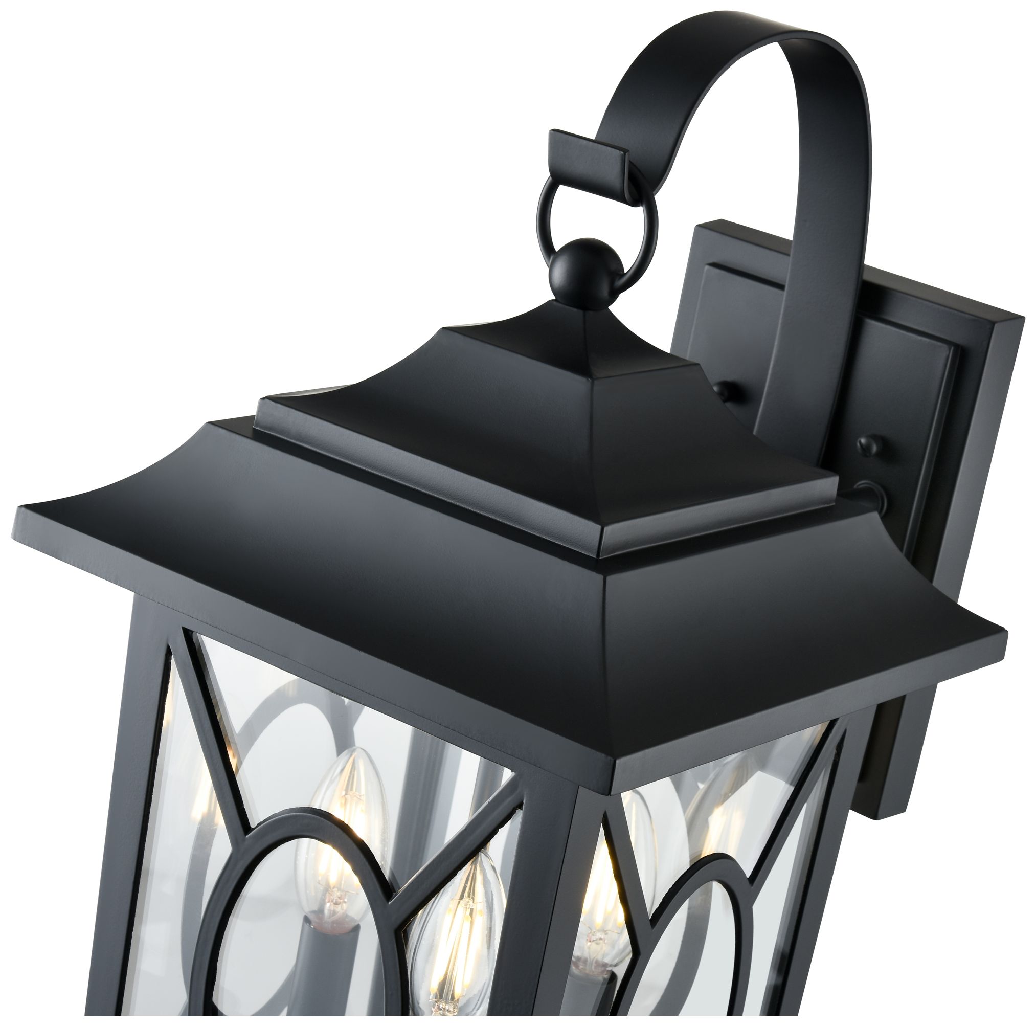 Image 6 Millennium Lighting Allbert 3-Light Outdoor Wall Sconce in Black more views