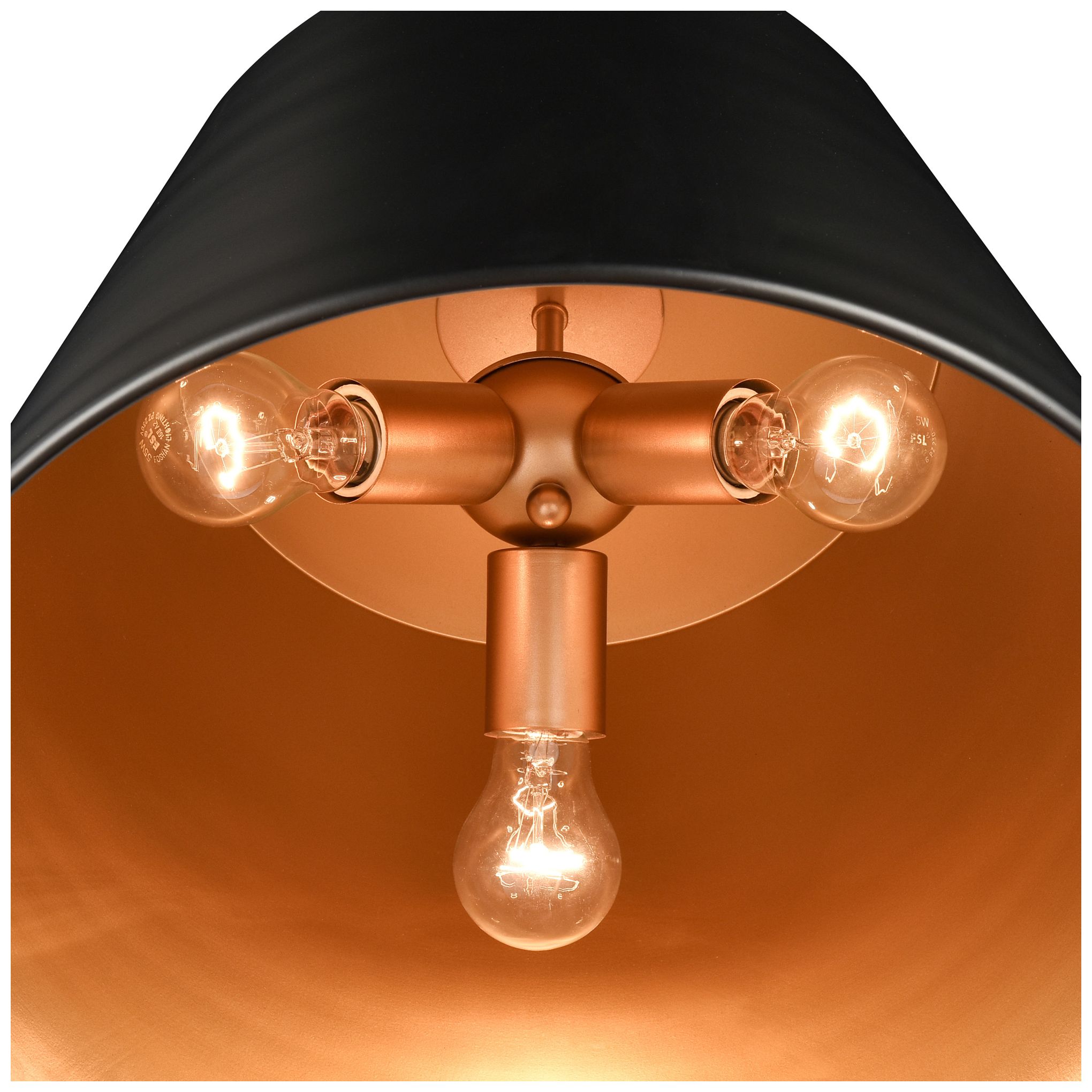 Image 4 Millennium Lighting Allson 3-Light Pendant in Matte Black more views