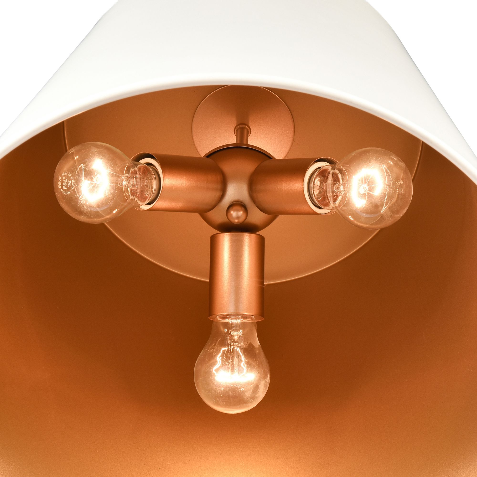 Image 5 Millennium Lighting Allson 3-Light Pendant in Matte White more views