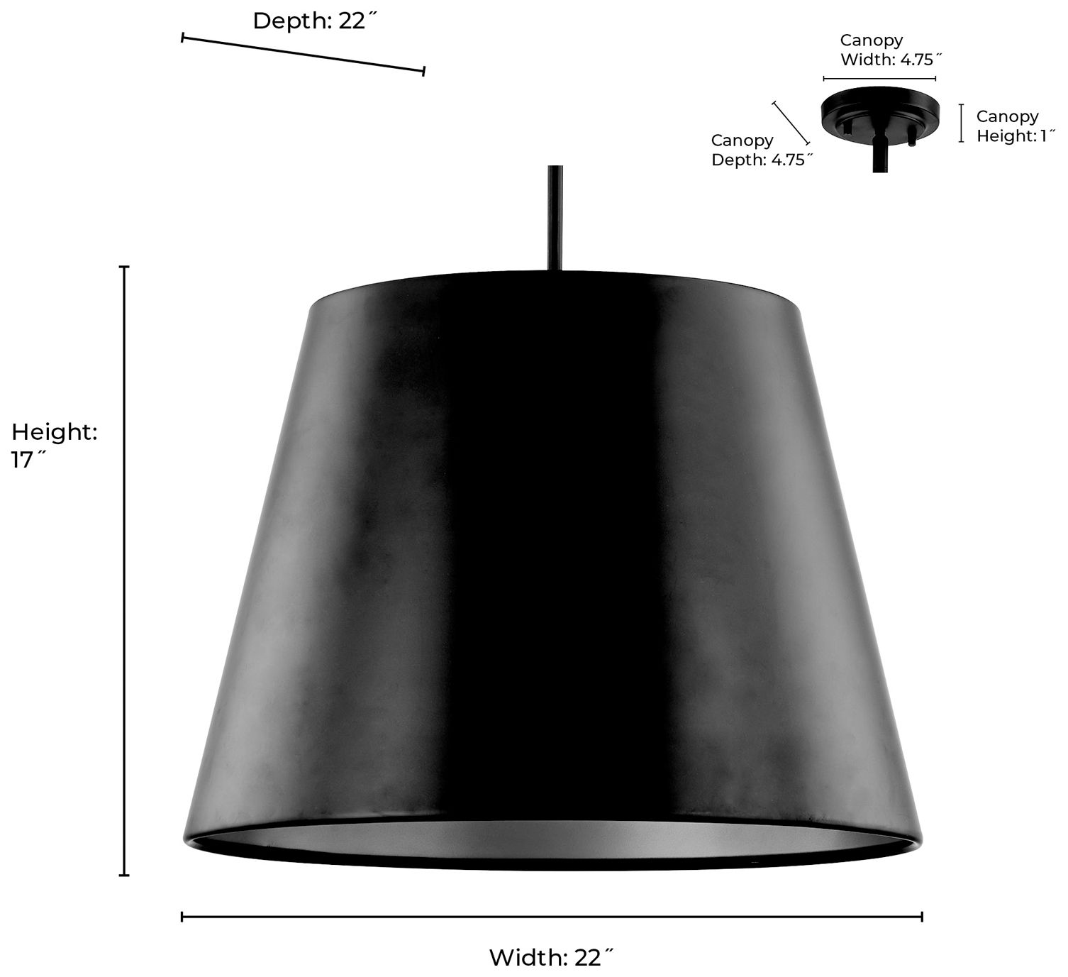Image 5 Millennium Lighting Allson 4-Light Pendant in Matte Black more views