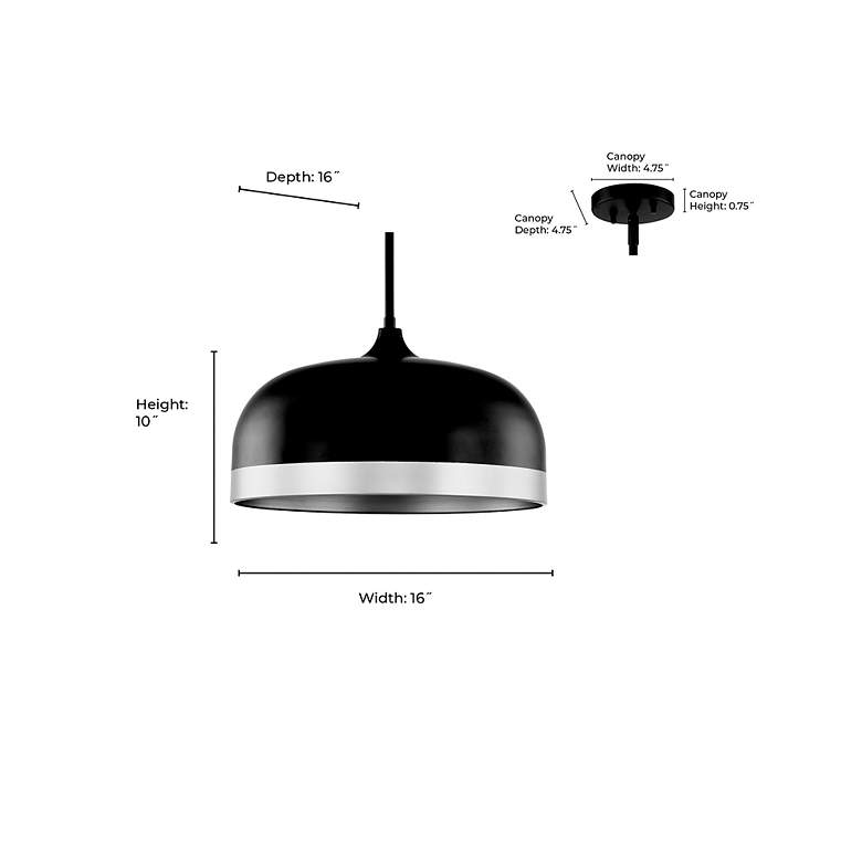 Image 4 Millennium Lighting Amarra 3-Light Pendant in Matte Black more views