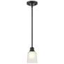 Millennium Lighting Amberle 1 Light Mini-Pendant Fixture  in Matte Black
