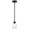 Millennium Lighting Amberle 1 Light Mini-Pendant Fixture  in Matte Black
