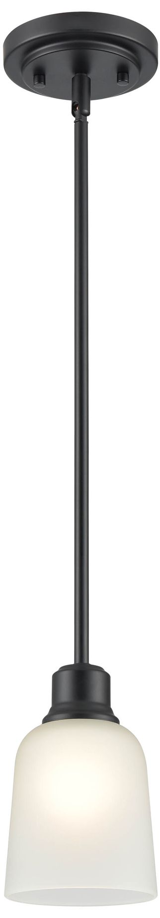 Image 2 Millennium Lighting Amberle 1 Light Mini-Pendant Fixture  in Matte Black more views