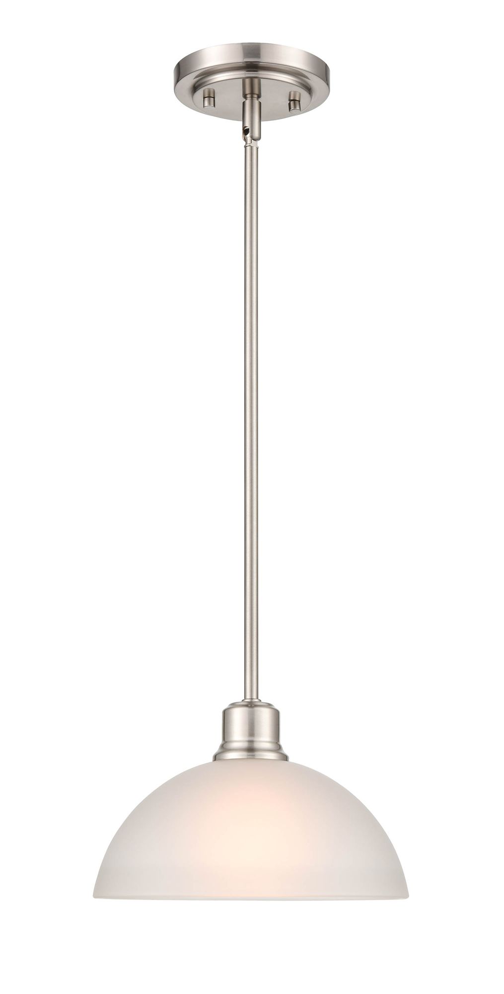 Image 2 Millennium Lighting Amberle 1 Light Pendant in Brushed Nickel more views