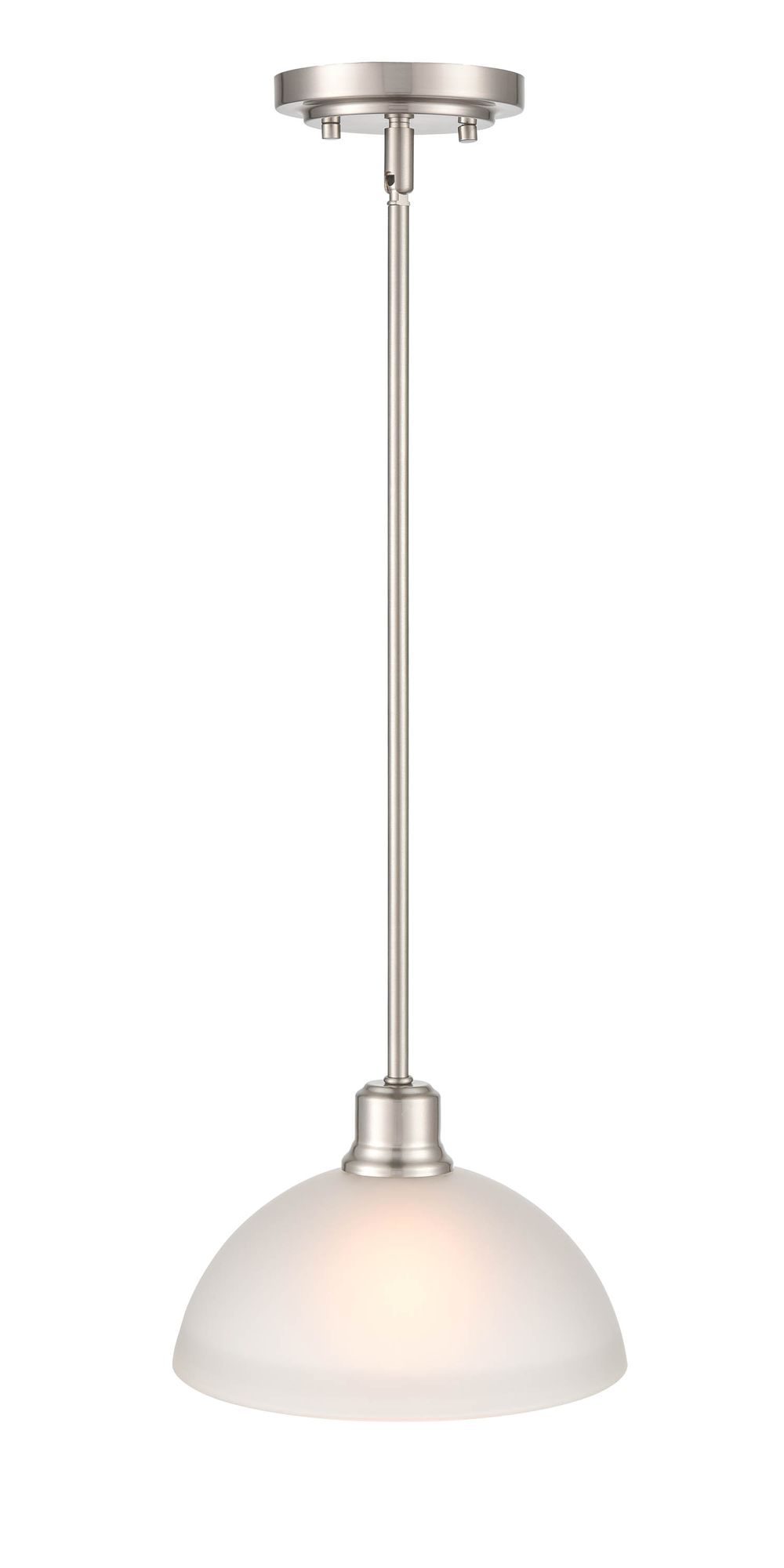 Image 3 Millennium Lighting Amberle 1 Light Pendant in Brushed Nickel more views