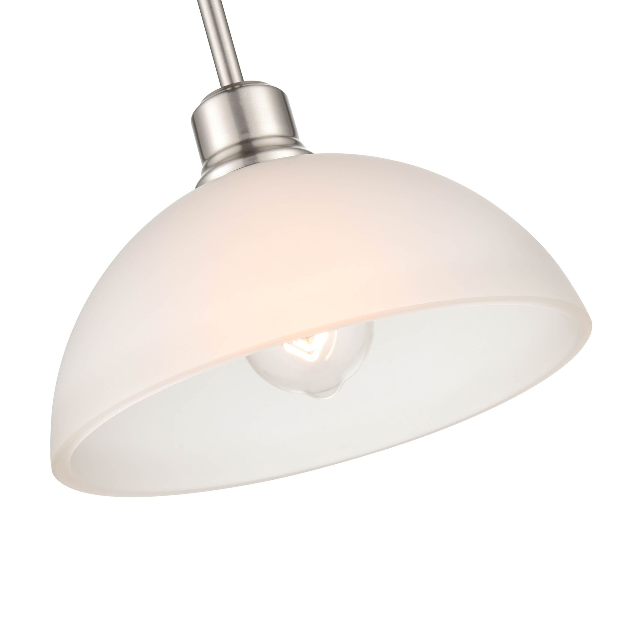 Image 4 Millennium Lighting Amberle 1 Light Pendant in Brushed Nickel more views