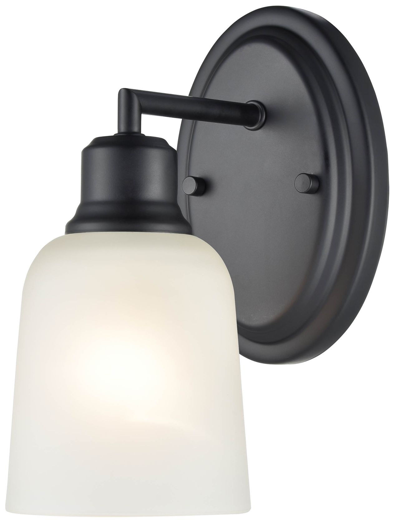 Image 2 Millennium Lighting Amberle 1 Light Wall Sconce in Matte Black more views