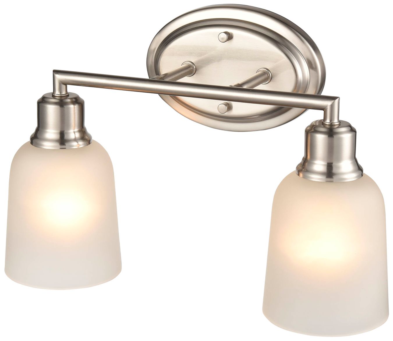 Image 2 Millennium Lighting Amberle 2 Light Vanity Fixture in Brushed Nickel more views