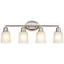 Millennium Lighting Amberle 28" Nickel 4-Light Bathroom Fixture
