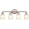 Millennium Lighting Amberle 28" Nickel 4-Light Bathroom Fixture