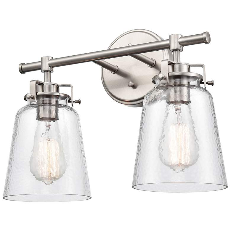 Image 3 Millennium Lighting Amberose 2 Light Vanity Fixture in Brushed Nickel more views