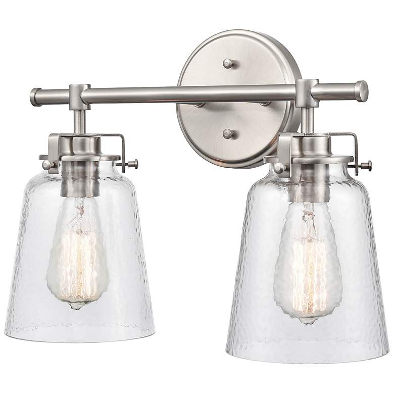 Image 5 Millennium Lighting Amberose 2 Light Vanity Fixture in Brushed Nickel more views