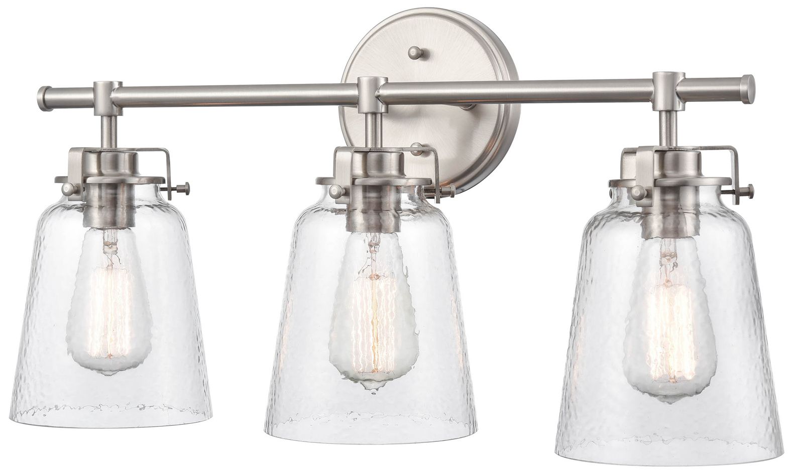 Image 2 Millennium Lighting Amberose 3 Light Vanity Fixture in Brushed Nickel more views