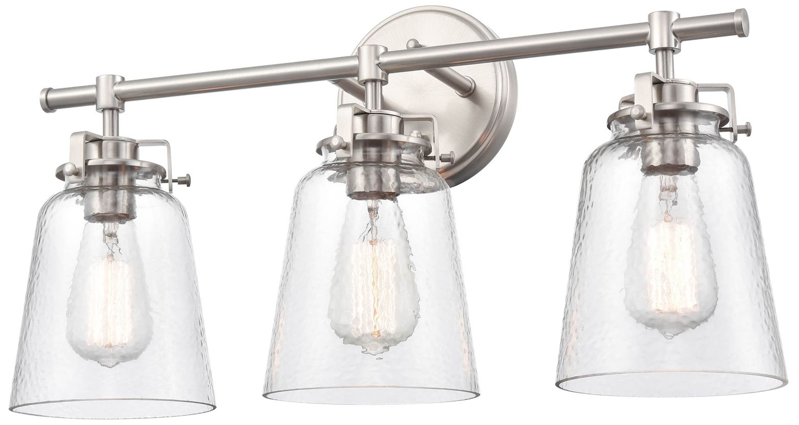 Image 4 Millennium Lighting Amberose 3 Light Vanity Fixture in Brushed Nickel more views