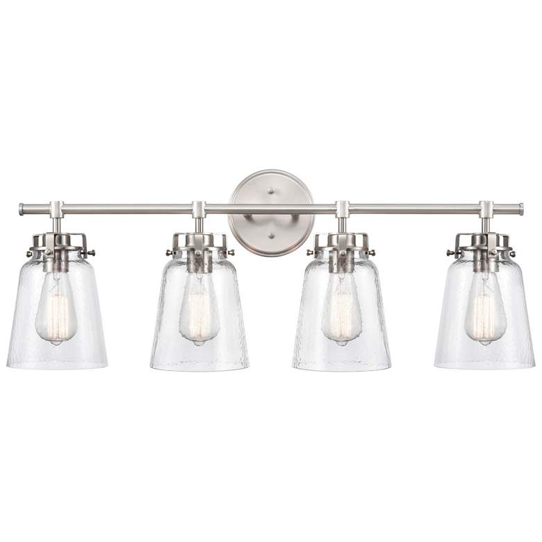 Image 1 Millennium Lighting Amberose 4 Light Vanity Fixture in Brushed Nickel