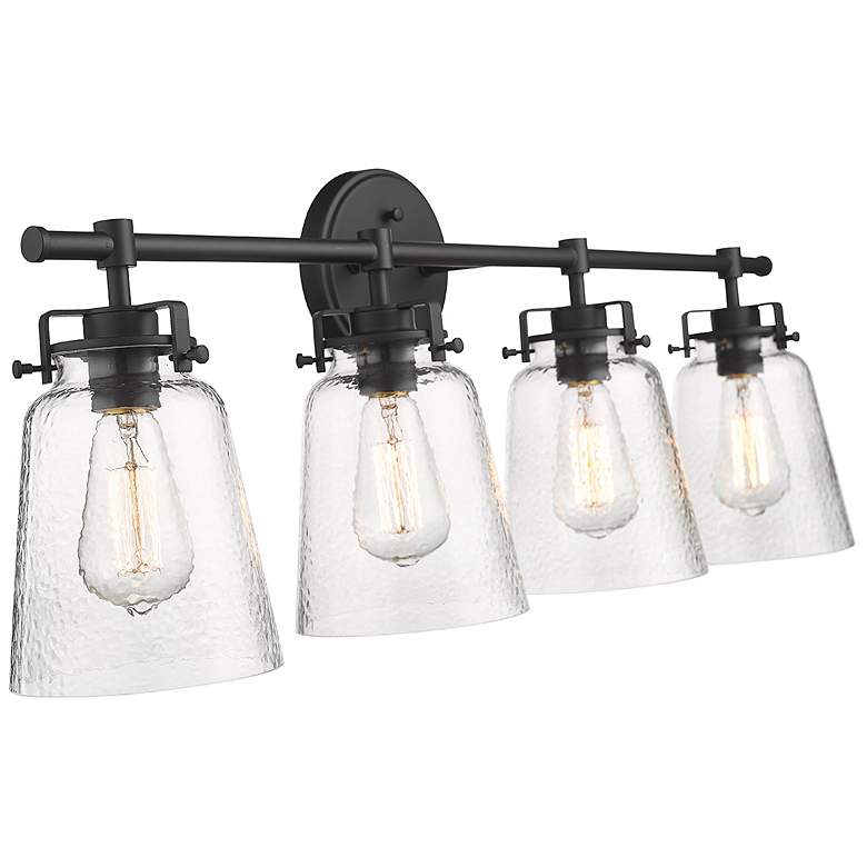 Image 1 Millennium Lighting Amberose 4 Light Vanity Fixture Matte Black