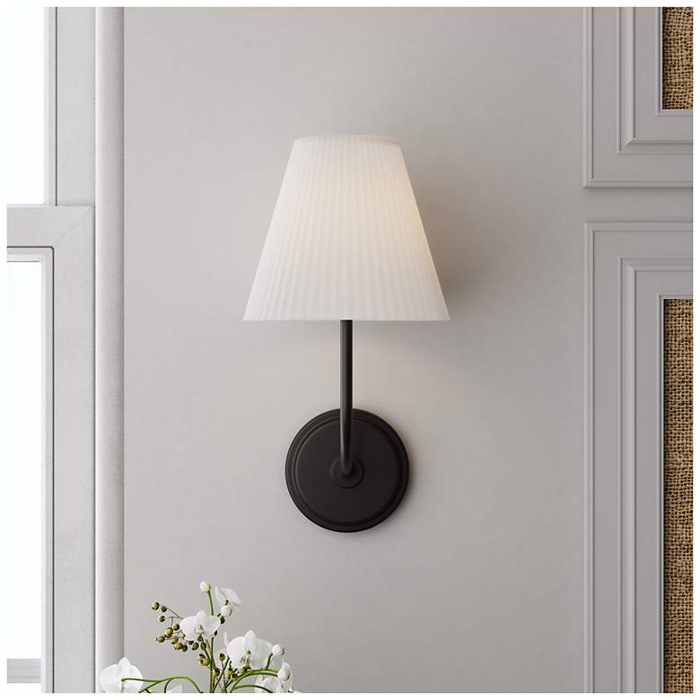 Image 7 Millennium Lighting Ami 7.25 Inch Wide 1-Light Sconce in Matte Black more views