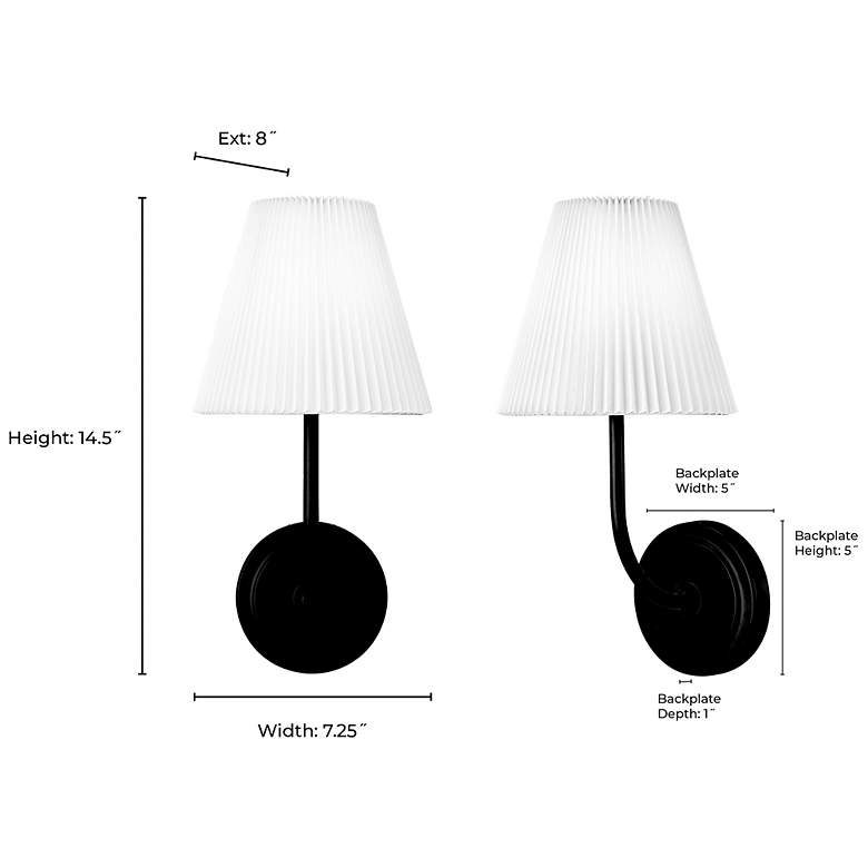 Image 7 Millennium Lighting Ami 7.25 Inch Wide 1-Light Sconce in Vintage Brass more views