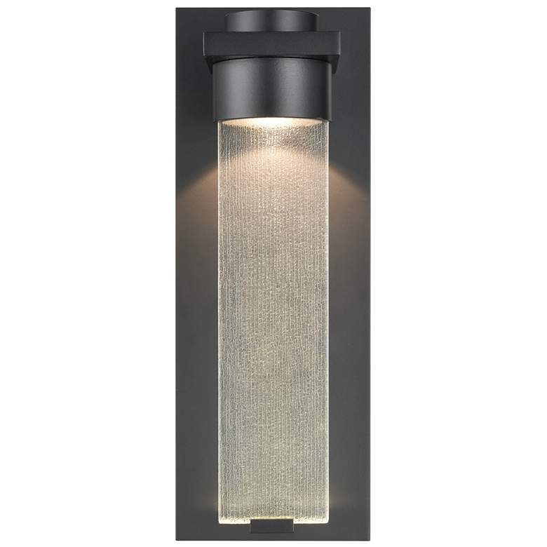Image 1 Millennium Lighting Amster 1 Light 15" LED Outdoor Wall Sconce in Black