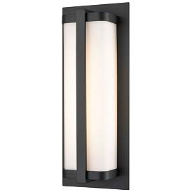 Image1 of Millennium Lighting Amster 1 Light 16" LED Outdoor Wall Sconce in Black