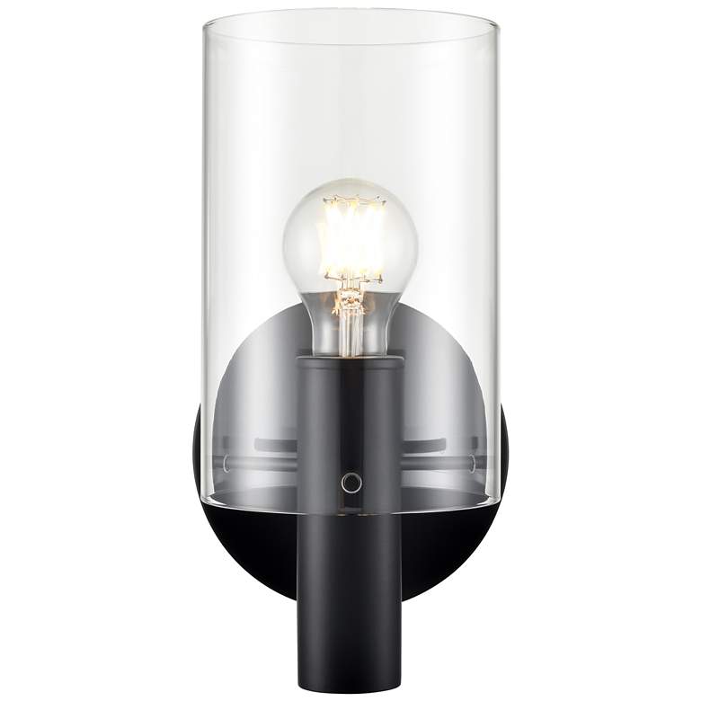 Image 1 Millennium Lighting Apolla 1-Light Indoor Wall Sconce in Matte Black