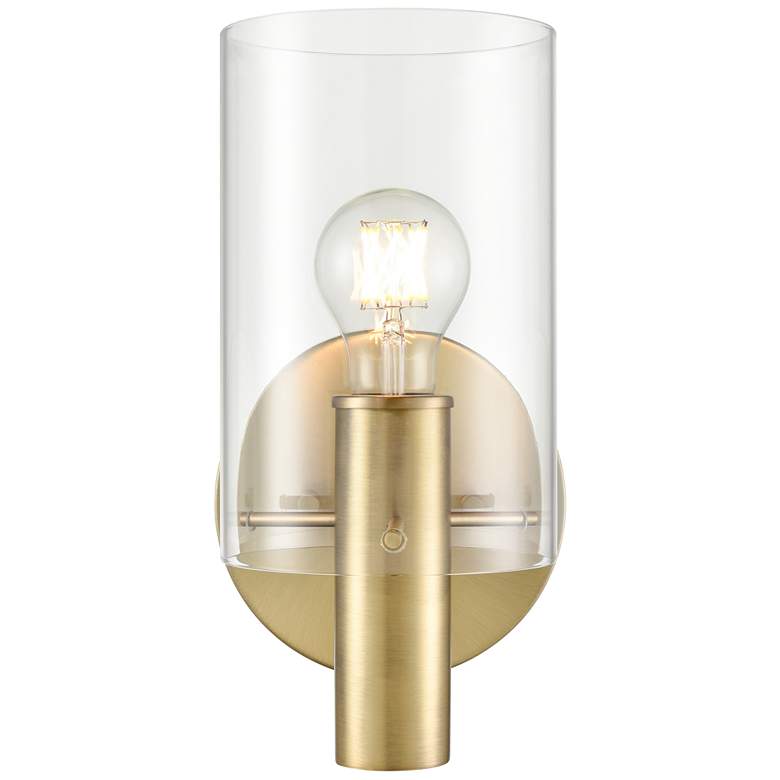 Image 1 Millennium Lighting Apolla 1-Light Indoor Wall Sconce in Vintage Brass