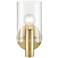 Millennium Lighting Apolla 1-Light Indoor Wall Sconce in Vintage Brass