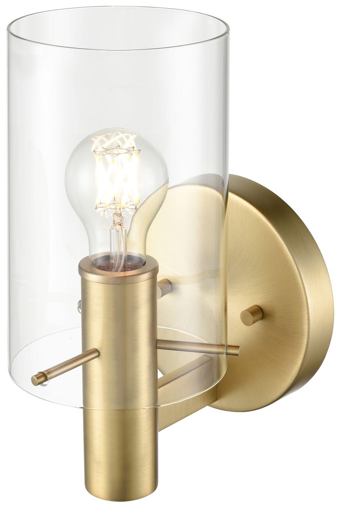 Image 2 Millennium Lighting Apolla 1-Light Indoor Wall Sconce in Vintage Brass more views