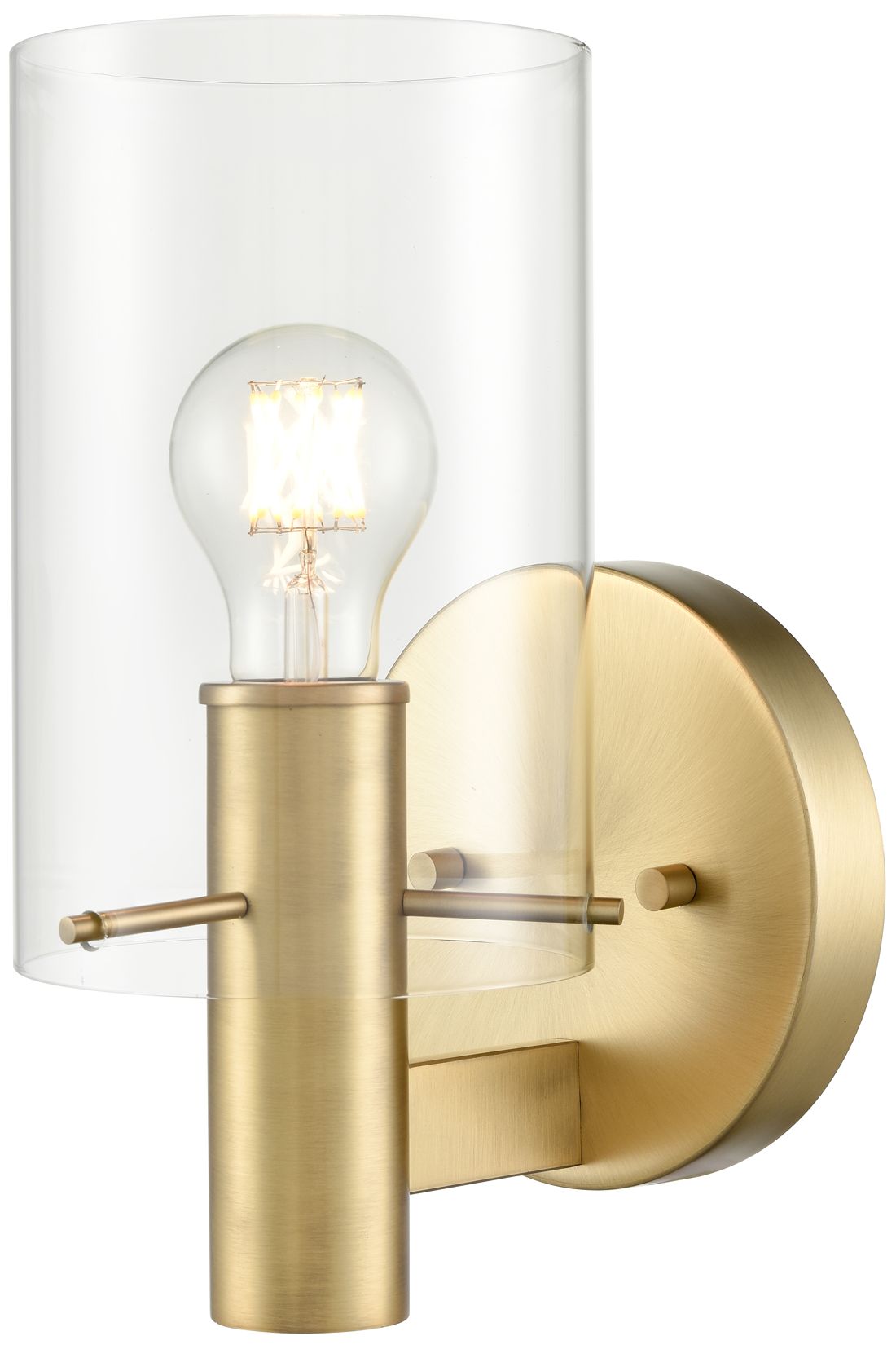 Image 3 Millennium Lighting Apolla 1-Light Indoor Wall Sconce in Vintage Brass more views