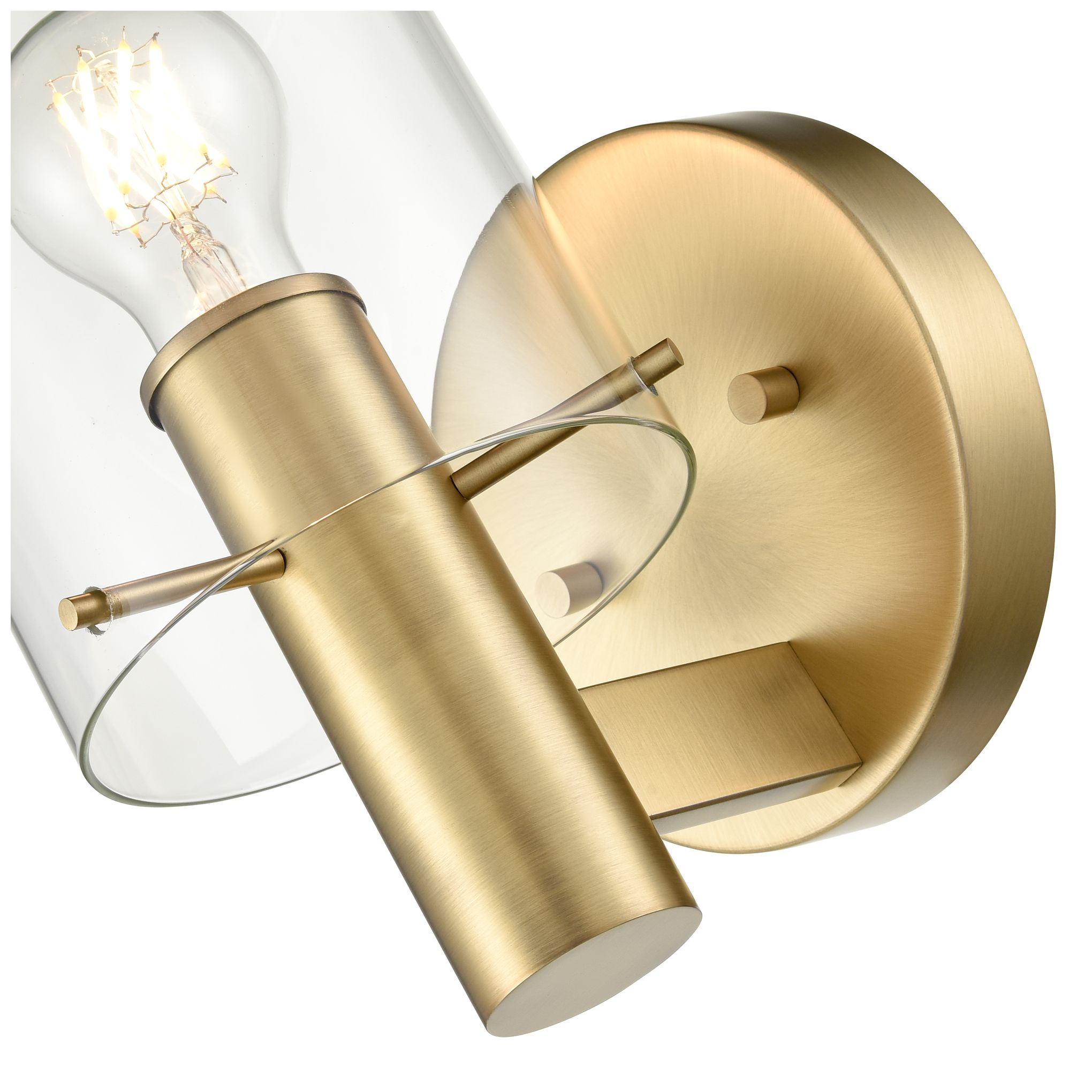 Image 5 Millennium Lighting Apolla 1-Light Indoor Wall Sconce in Vintage Brass more views