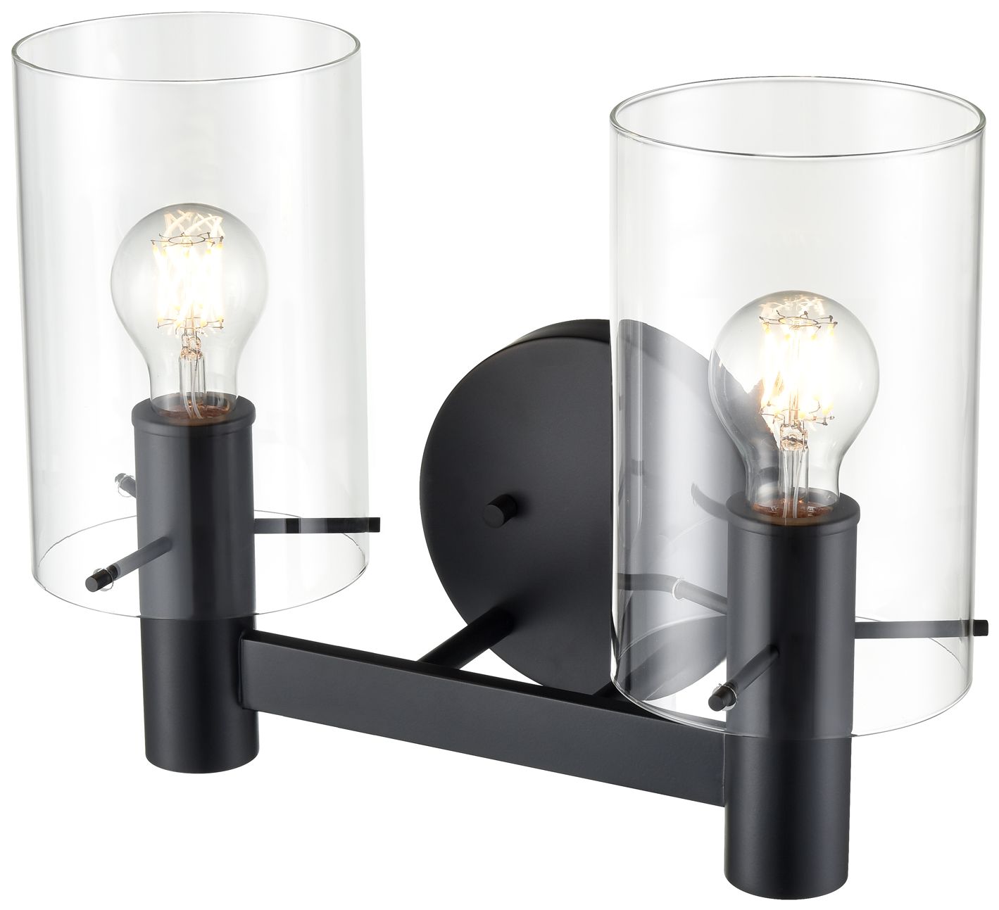 Image 4 Millennium Lighting Apolla 2-Light Vanity Light in Matte Black more views