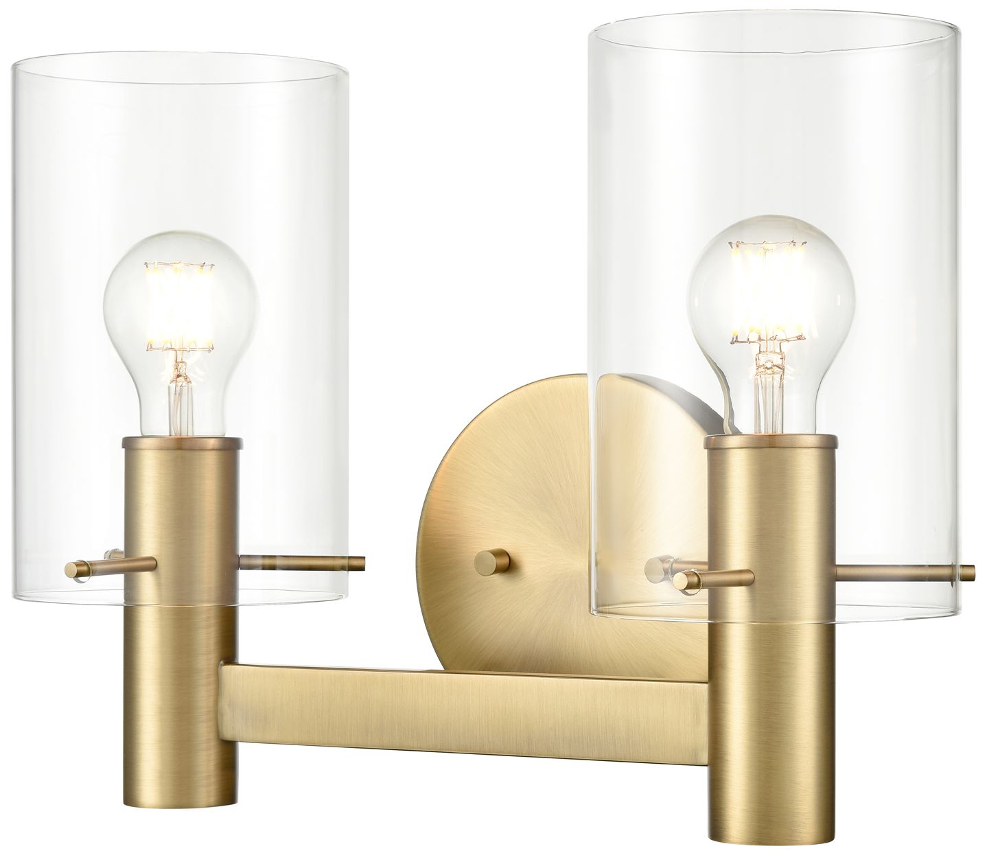 Image 2 Millennium Lighting Apolla 2-Light Vanity Light in Vintage Brass more views
