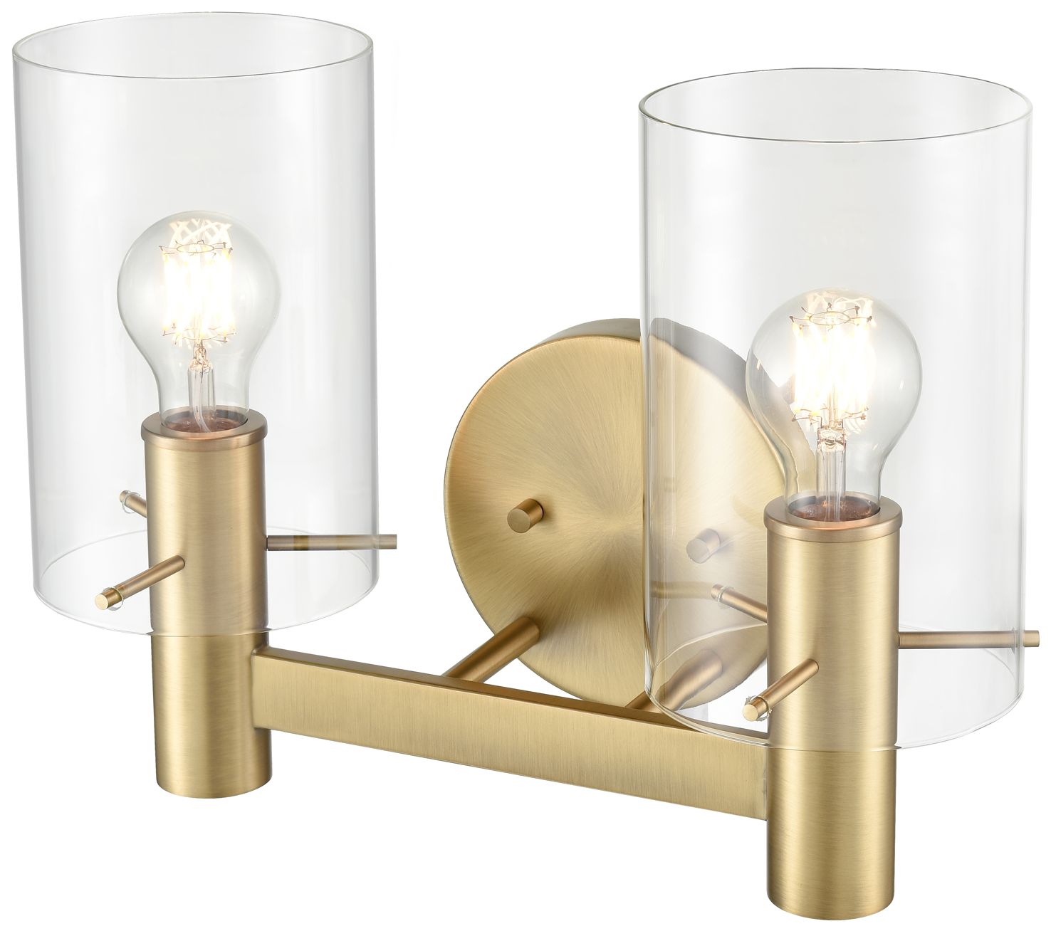 Image 3 Millennium Lighting Apolla 2-Light Vanity Light in Vintage Brass more views