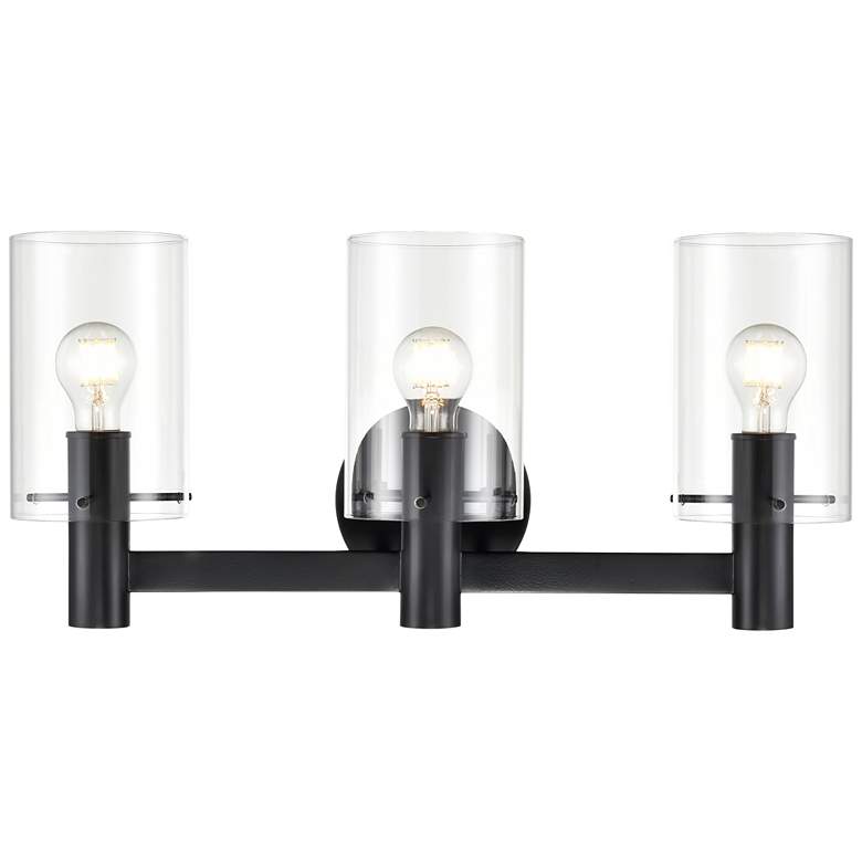Image 1 Millennium Lighting Apolla 3-Light Vanity Light in Matte Black