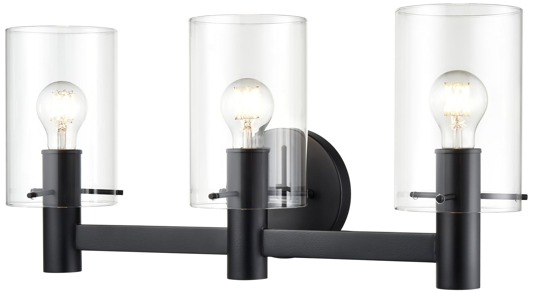 Image 3 Millennium Lighting Apolla 3-Light Vanity Light in Matte Black more views