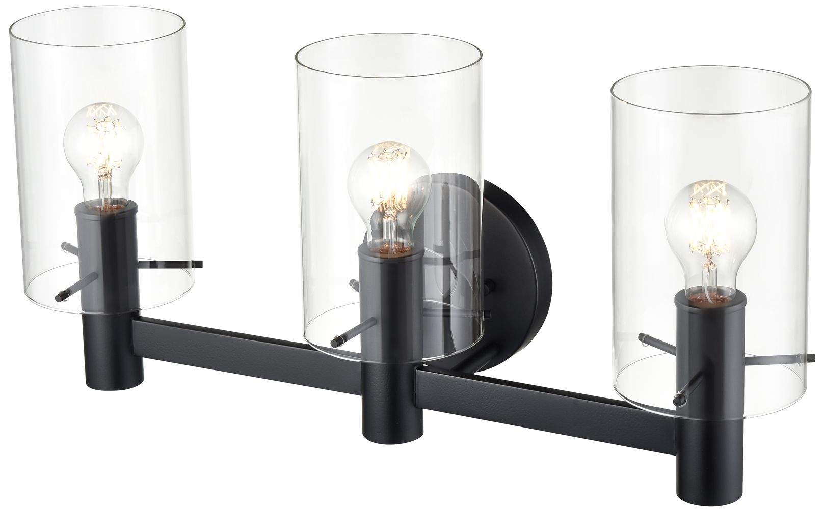 Image 4 Millennium Lighting Apolla 3-Light Vanity Light in Matte Black more views
