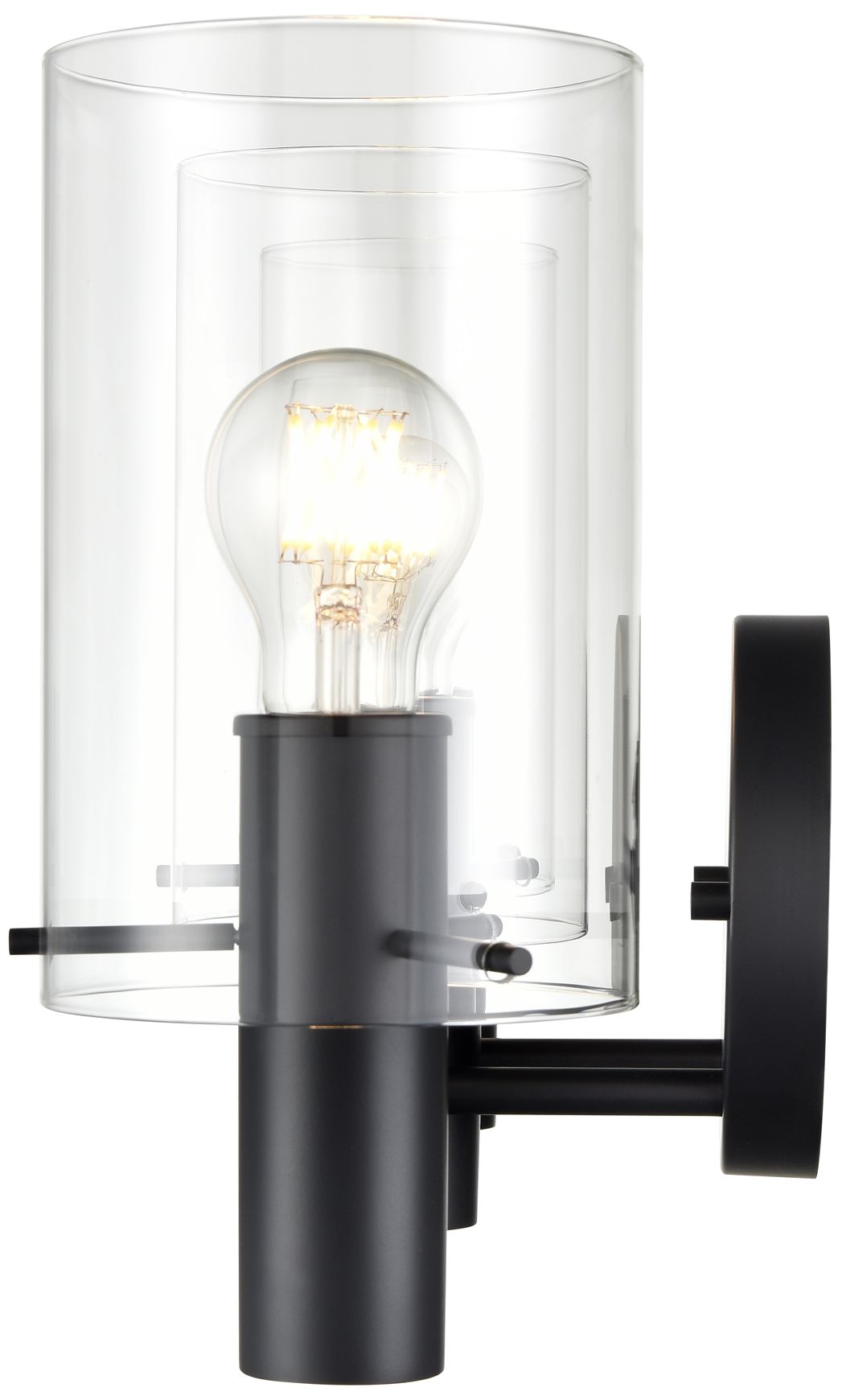 Image 5 Millennium Lighting Apolla 3-Light Vanity Light in Matte Black more views