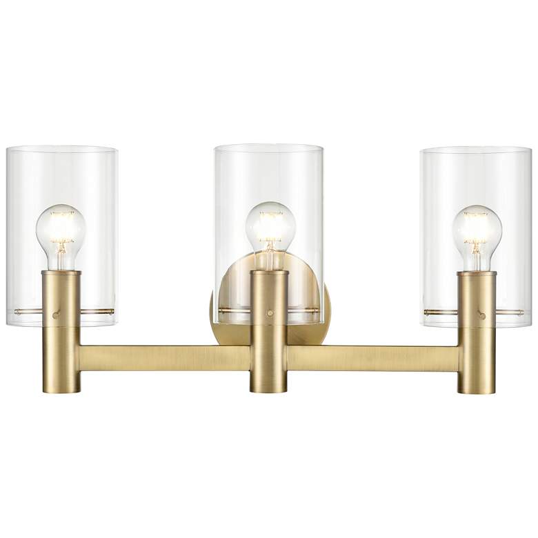 Image 1 Millennium Lighting Apolla 3-Light Vanity Light in Vintage Brass