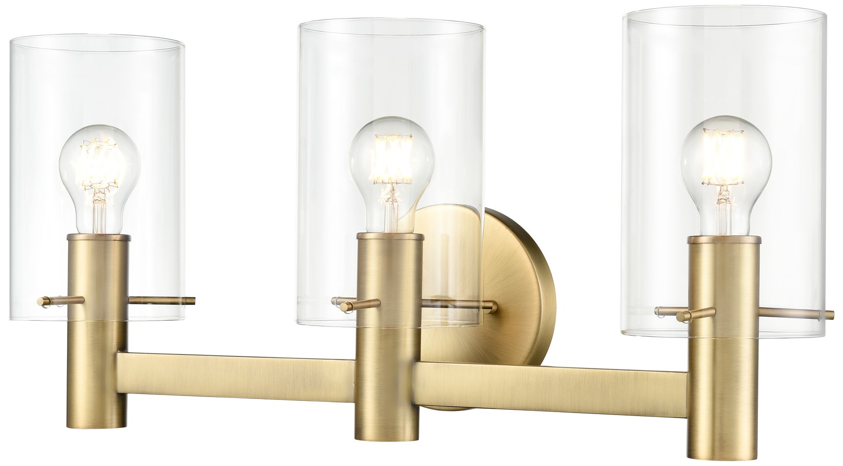 Image 2 Millennium Lighting Apolla 3-Light Vanity Light in Vintage Brass more views