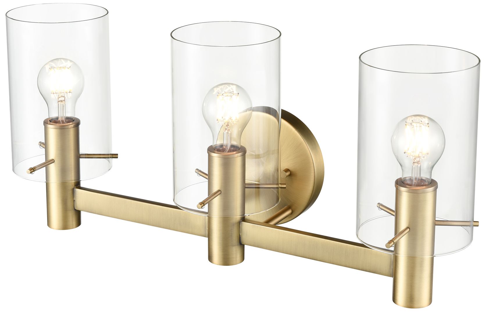 Image 3 Millennium Lighting Apolla 3-Light Vanity Light in Vintage Brass more views