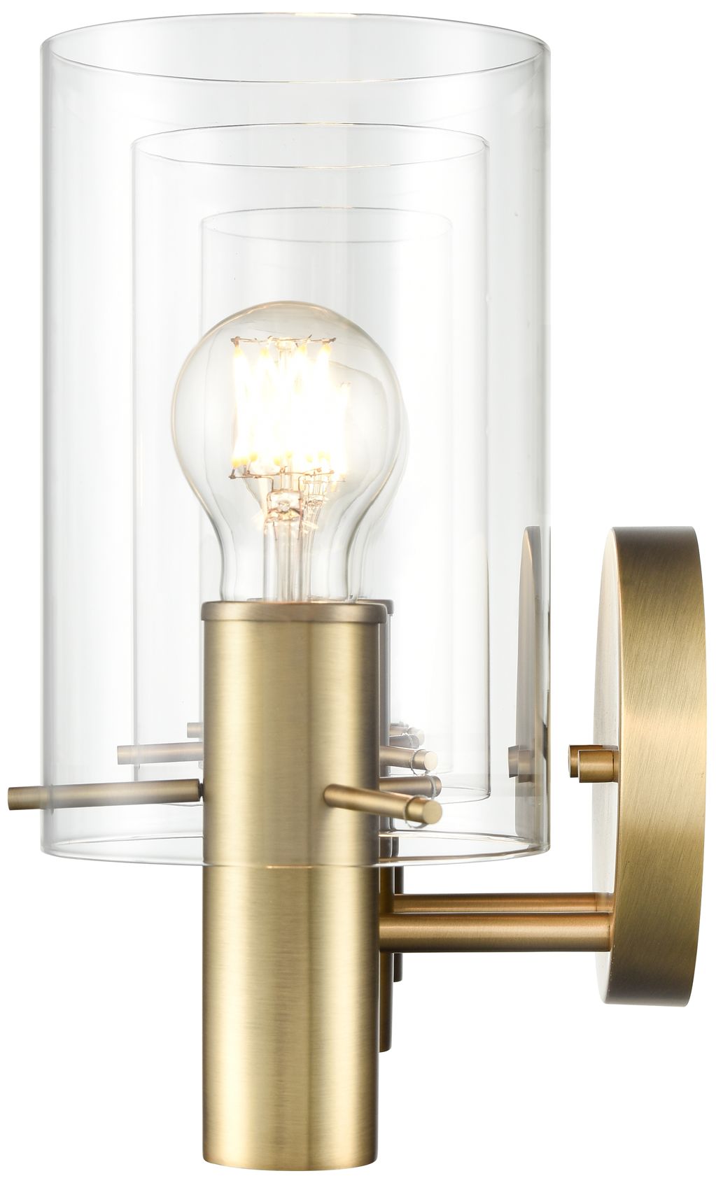 Image 4 Millennium Lighting Apolla 3-Light Vanity Light in Vintage Brass more views