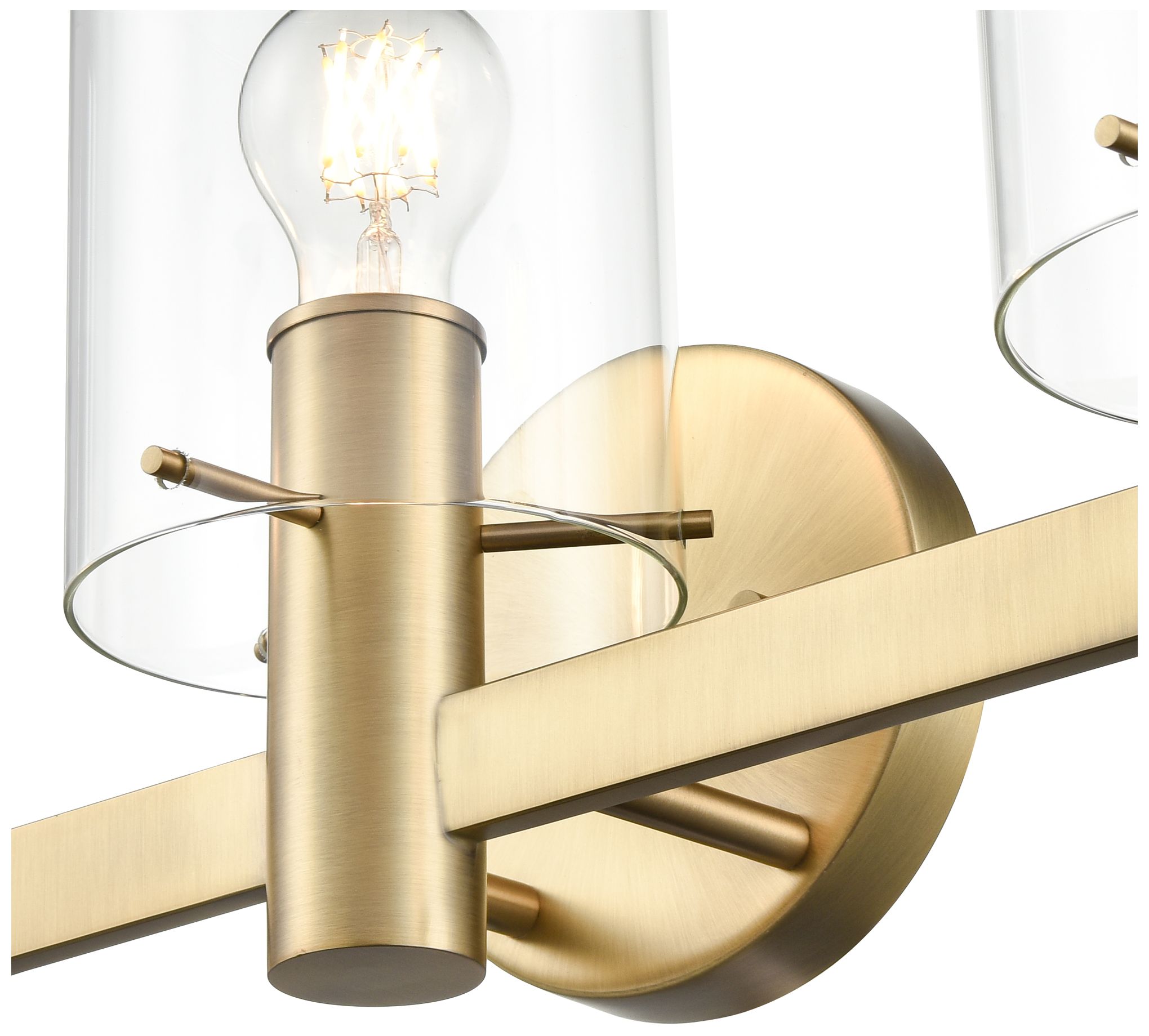 Image 5 Millennium Lighting Apolla 3-Light Vanity Light in Vintage Brass more views