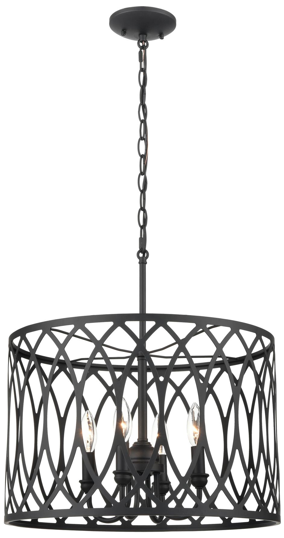 Image 2 Millennium Lighting Arelyn 4 Light Pendant in Matte Black